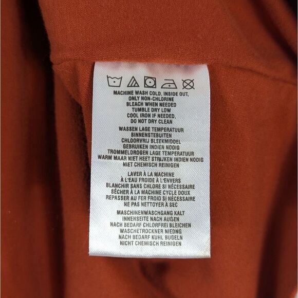 Harley Davidson Women's Rust Orange Shirt Large - Picture 5 of 10